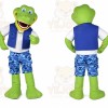 Frog Mascot Costume for Adults Custom Logo Party Character Suit