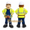Worker Mascot Costume for Adults Custom Logo Party Character Suit Worker Mascot Costume for Adults Custom Logo Party Character Suit