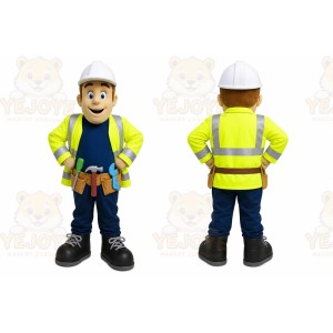 Worker Mascot Costume for Adults Custom Logo Party Character Suit