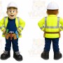 Worker Mascot Costume for Adults Custom Logo Party Character Suit