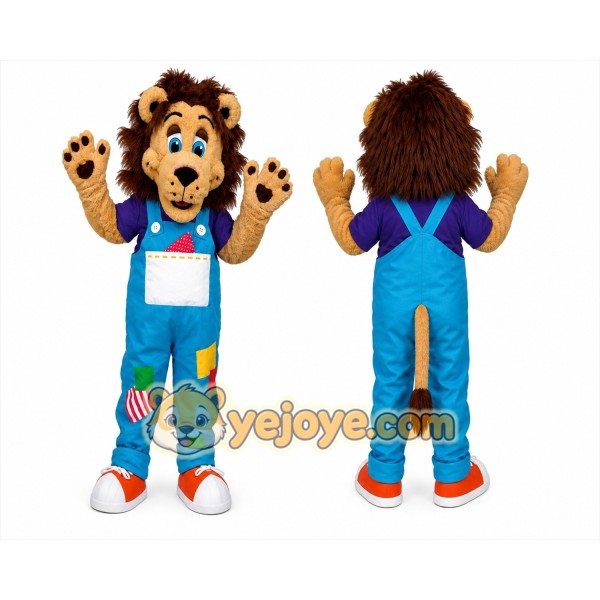 Lion Mascot Costume for Adults Custom Logo Party Character Suit