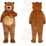 Bear Mascot Costume for Adults Custom Logo Party Character Suit