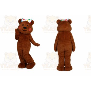 Bear Mascot Costume for Adults Custom Logo Party Character Suit