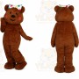 Bear Mascot Costume for Adults Custom Logo Party Character Suit