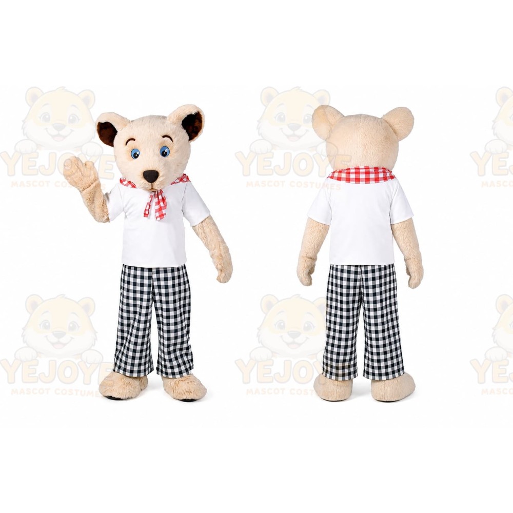 Bear Mascot Costume for Adults Custom Logo Party Character Suit
