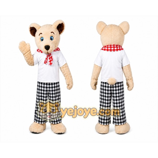 Bear Mascot Costume for Adults Custom Logo Party Character Suit
