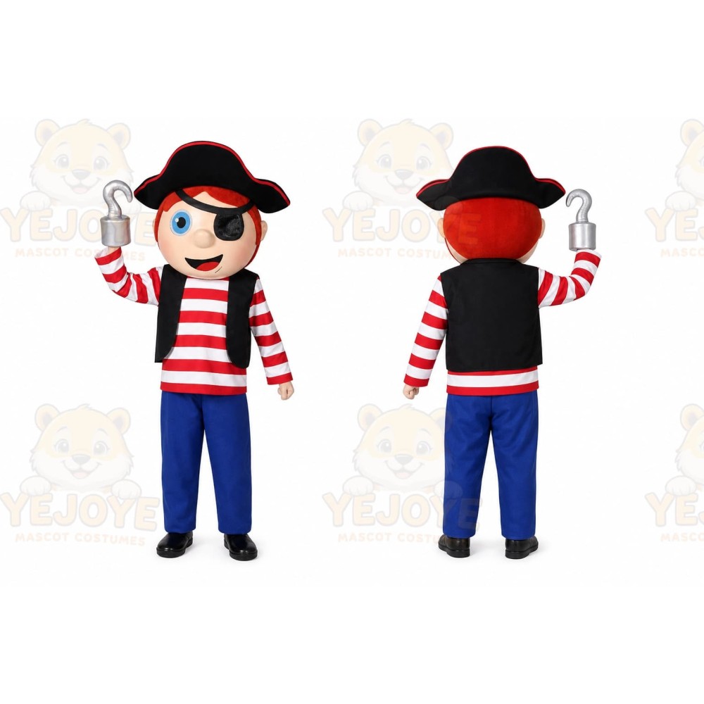Pirate Mascot Costume for Adults Custom Logo Party Character Suit