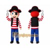 Pirate Mascot Costume for Adults Custom Logo Party Character Suit Pirate Mascot Costume for Adults Custom Logo Party Character Suit