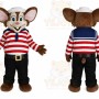 Mouse Mascot Costume for Adults Custom Logo Party Character Suit