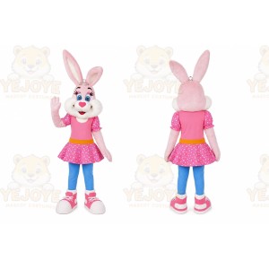 Rabbit Mascot Costume for Adults Custom Logo Party Character Suit