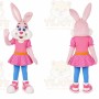 Rabbit Mascot Costume for Adults Custom Logo Party Character Suit