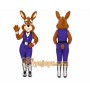 Rabbit Mascot Costume for Adults Custom Logo Party Character Suit