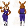 Rabbit Mascot Costume for Adults Custom Logo Party Character Suit