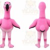 Flamingo Mascot Costume for Adults Custom Logo Party Character Suit