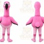 Flamingo Mascot Costume for Adults Custom Logo Party Character Suit