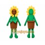 Flower Mascot Costume for Adults Custom Logo Party Character Suit