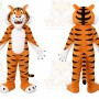 Tiger Mascot Costume for Adults Custom Logo Party Character Suit