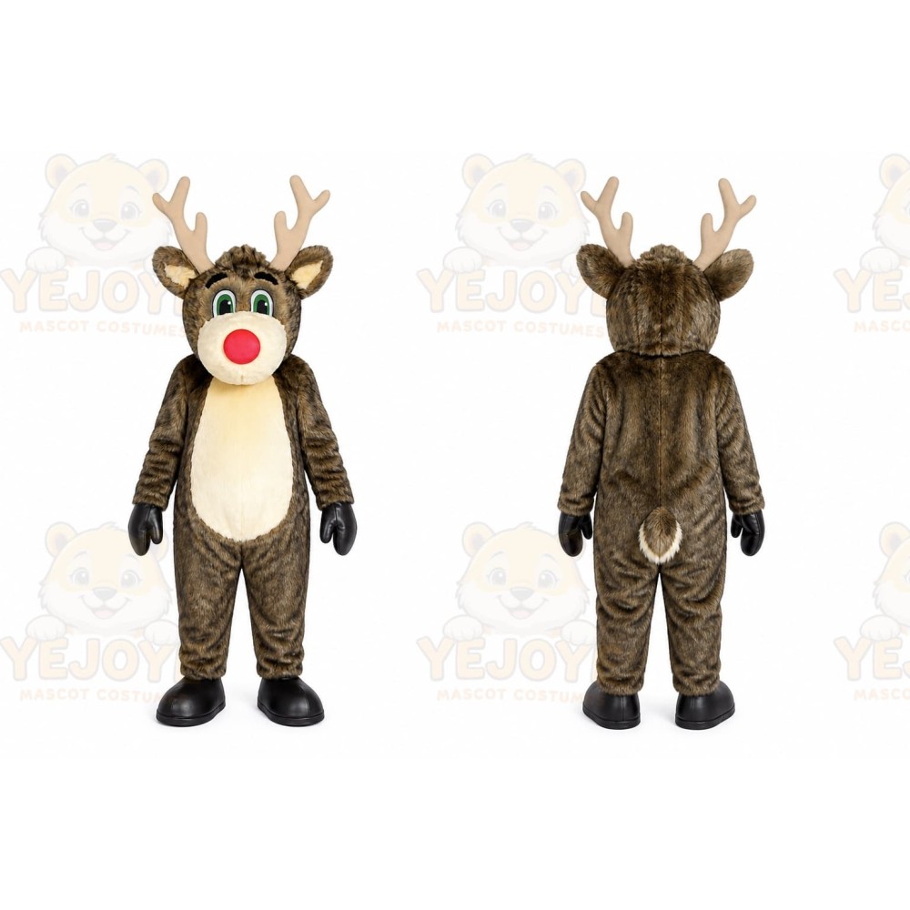 Reindeer Mascot Costume for Adults Custom Logo Party Character Suit