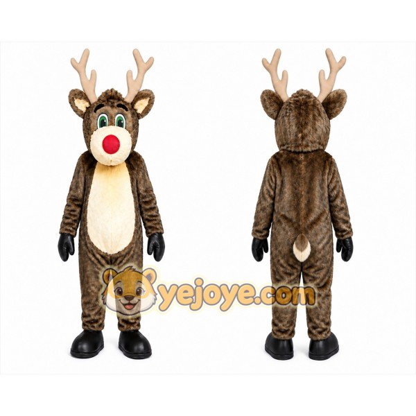 Reindeer Mascot Costume for Adults Custom Logo Party Character Suit