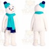 Snowman Mascot Costume for Adults Custom Logo Party Character Suit