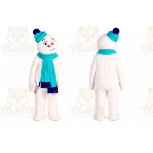 Snowman Mascot Costume for Adults Custom Logo Party Character Suit