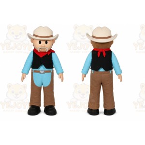 Cowboy Mascot Costume for Adults Custom Logo Party Character Suit
