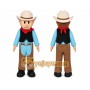 Cowboy Mascot Costume for Adults Custom Logo Party Character Suit