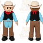 Cowboy Mascot Costume for Adults Custom Logo Party Character Suit