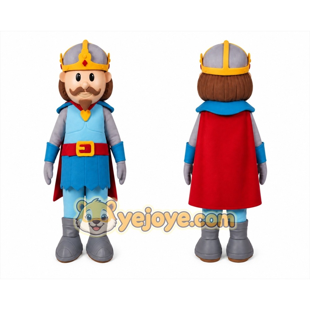 King Mascot Costume for Adults Custom Logo Party Character Suit