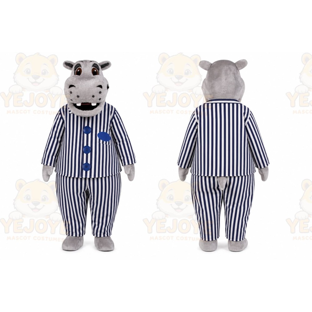 Hippo Mascot Costume for Adults Custom Logo Party Character Suit