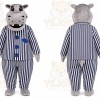 Hippo Mascot Costume for Adults Custom Logo Party Character Suit