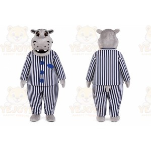 Hippo Mascot Costume for Adults Custom Logo Party Character Suit