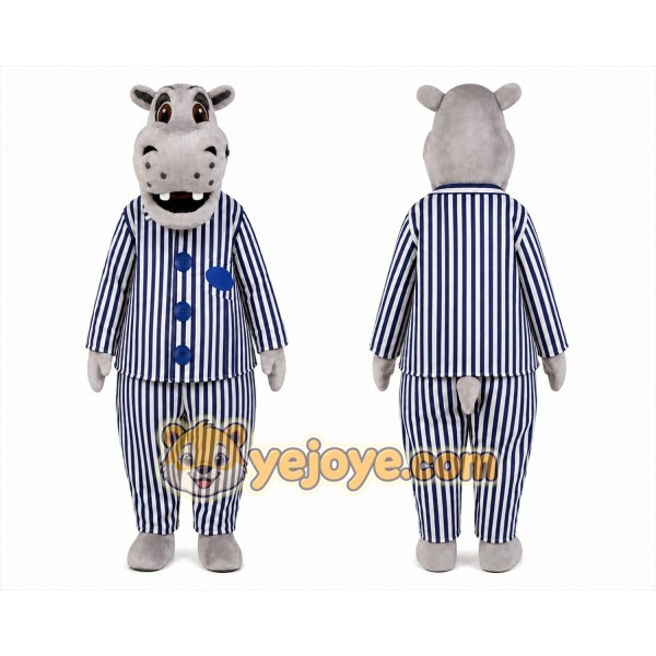 Hippo Mascot Costume for Adults Custom Logo Party Character Suit