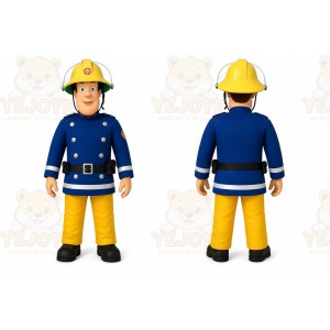 Firefighter Mascot Costume for Adults Custom Logo Party Character Suit