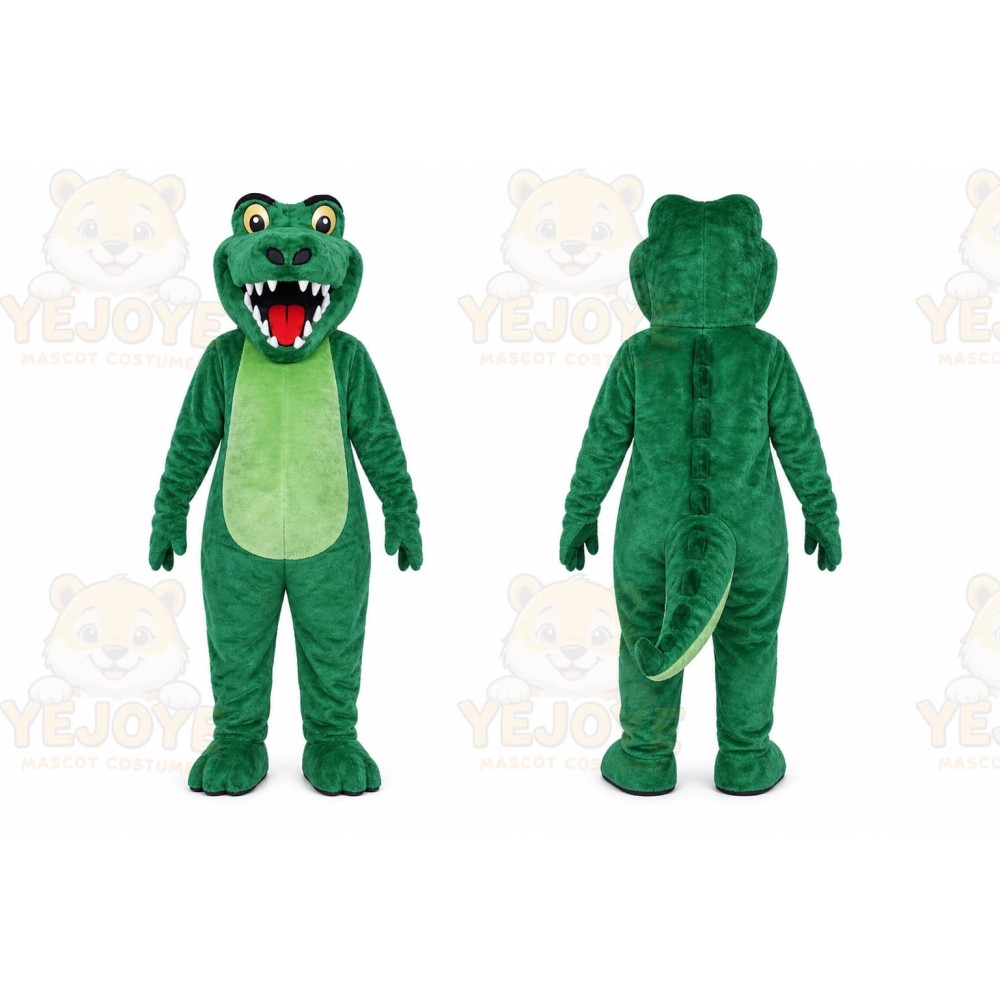 Crocodile Mascot Costume for Adults Custom Logo Party Character Suit