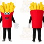 Fries Mascot Costume for Adults Custom Logo Party Character Suit