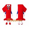 Number One Mascot Costume for Adults Custom Logo Party Character Suit Number One Mascot Costume for Adults Custom Logo Party Character Suit