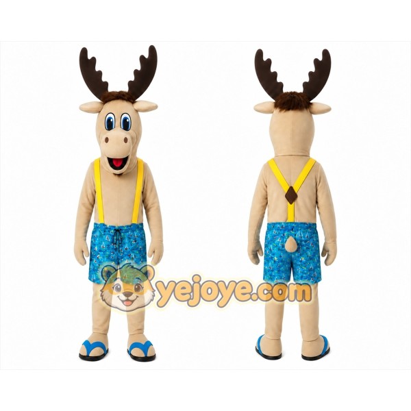 Moose Mascot Costume for Adults Custom Logo Party Character Suit