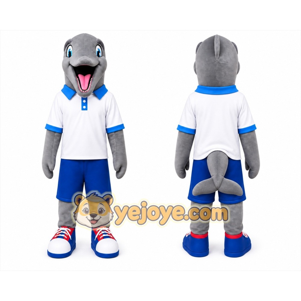 Dolphin Mascot Costume for Adults Custom Logo Party Character Suit Dolphin Mascot Costume for Adults Custom Logo Party Character Suit