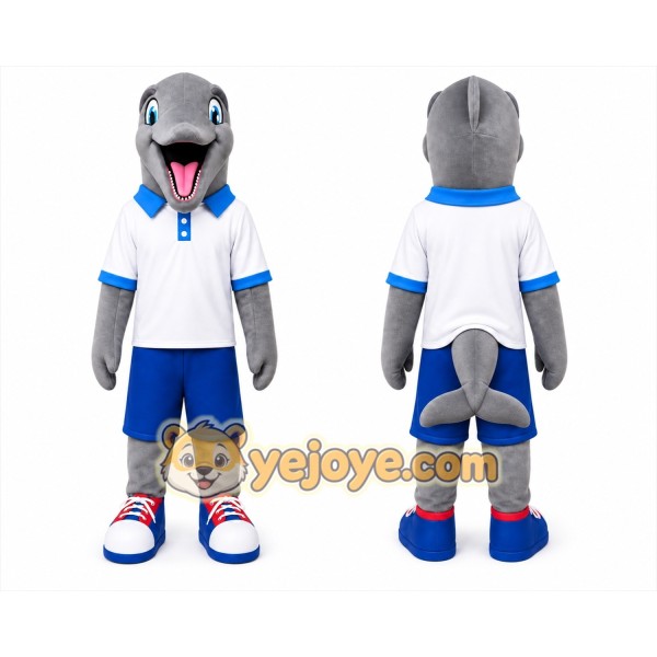Dolphin Mascot Costume for Adults Custom Logo Party Character Suit