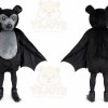 Bat Mascot Costume for Adults Custom Logo Party Character Suit