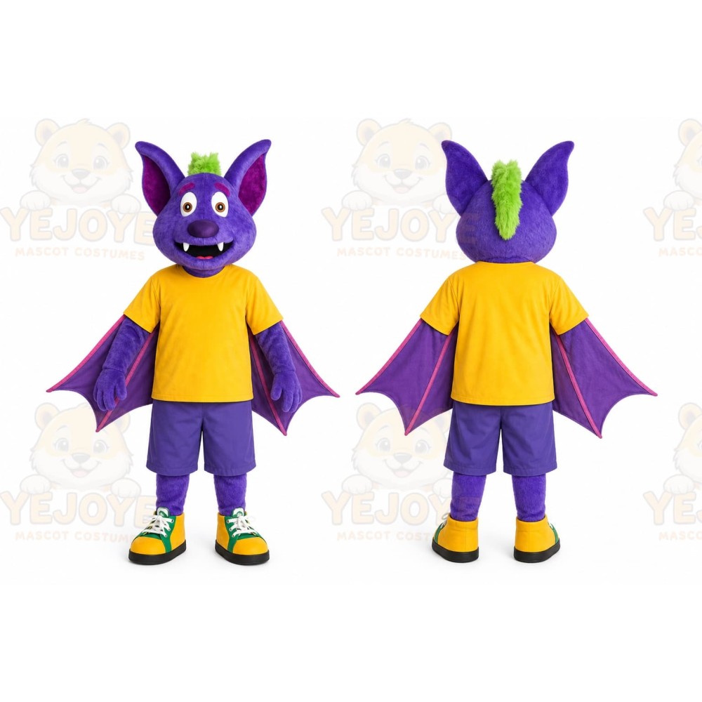 Bat Mascot Costume for Adults Custom Logo Party Character Suit