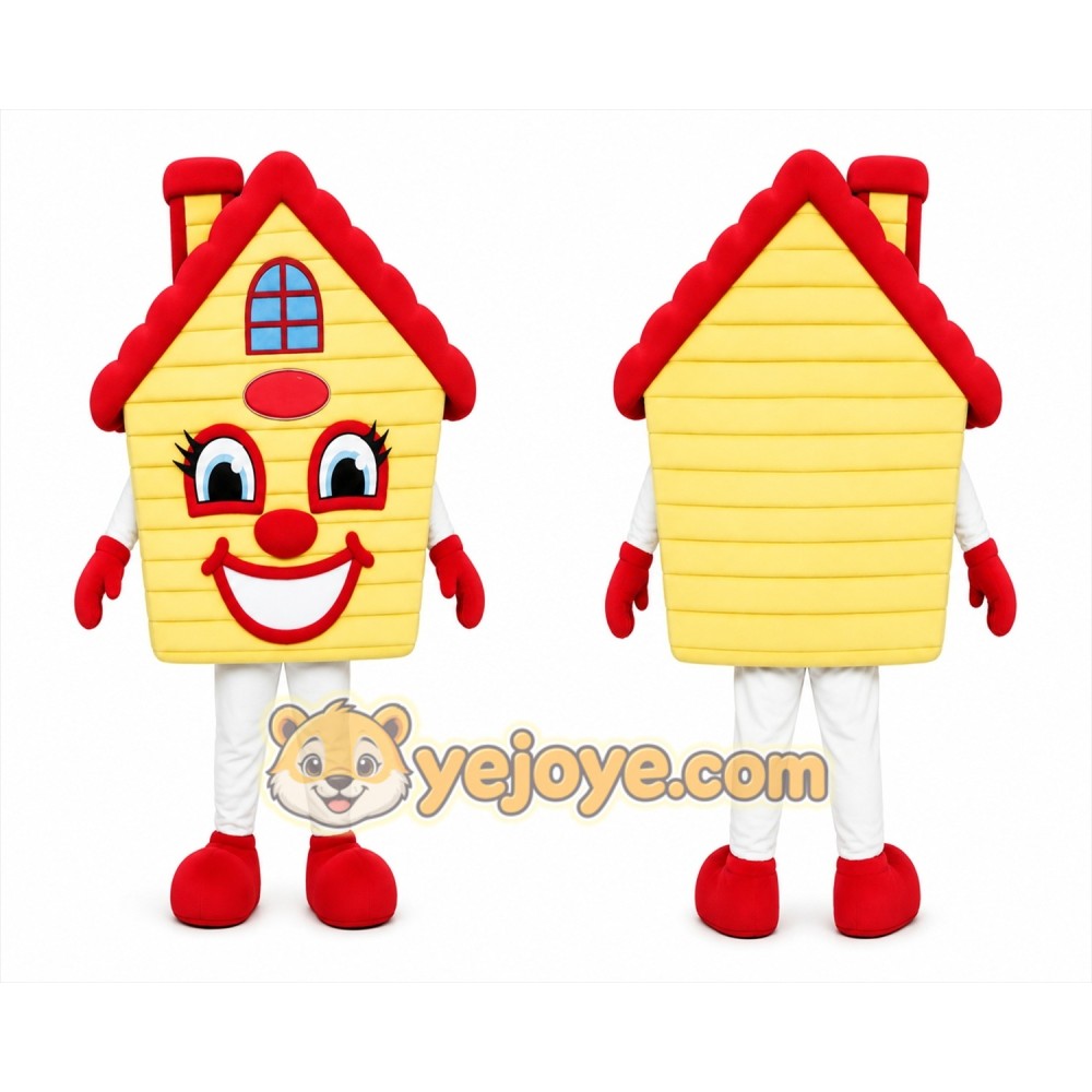 House Mascot Costume for Adults Custom Logo Party Character Suit