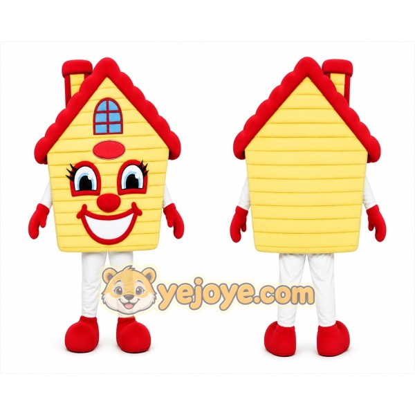 House Mascot Costume for Adults Custom Logo Party Character Suit