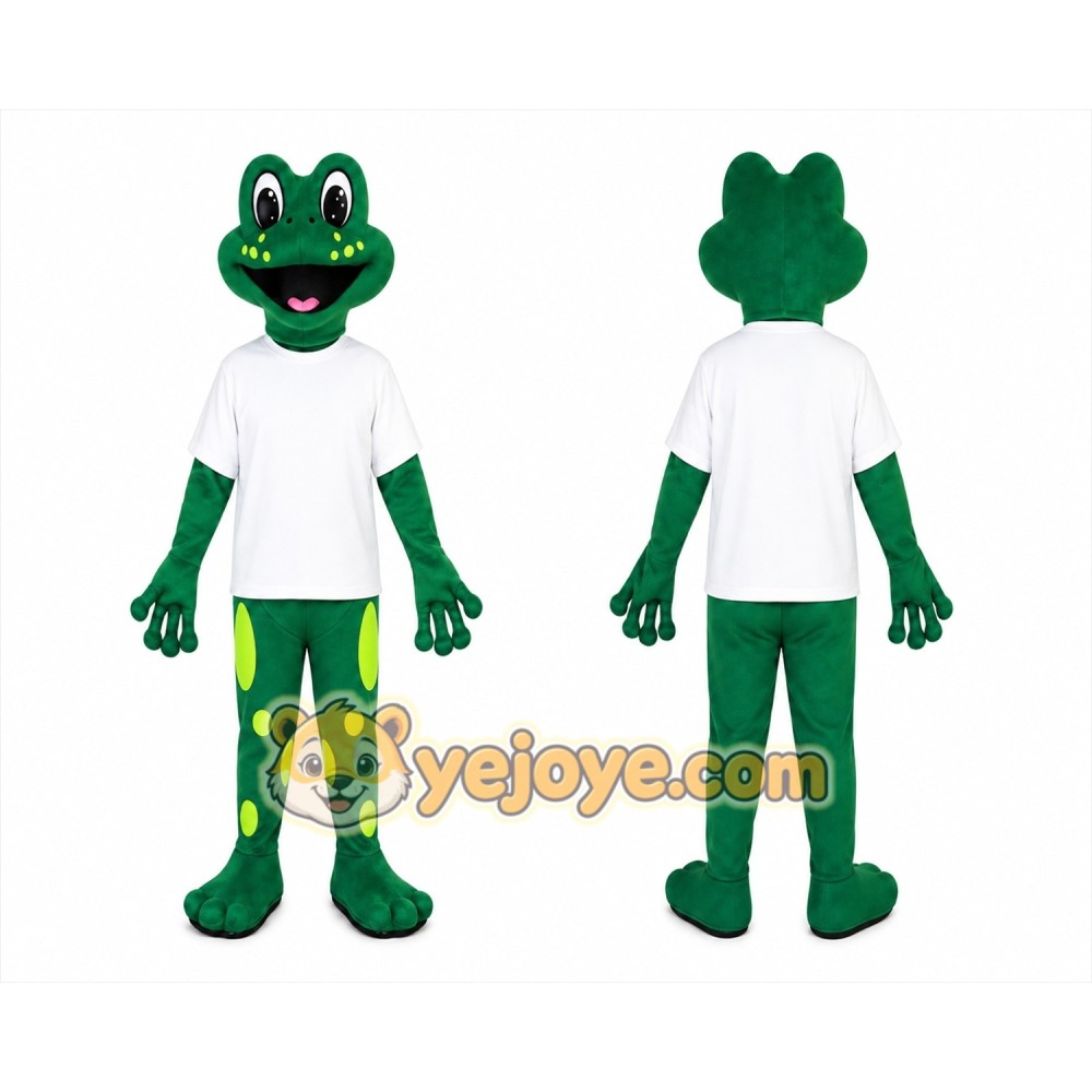 Frog Mascot Costume for Adults Custom Logo Party Character Suit Frog Mascot Costume for Adults Custom Logo Party Character Suit