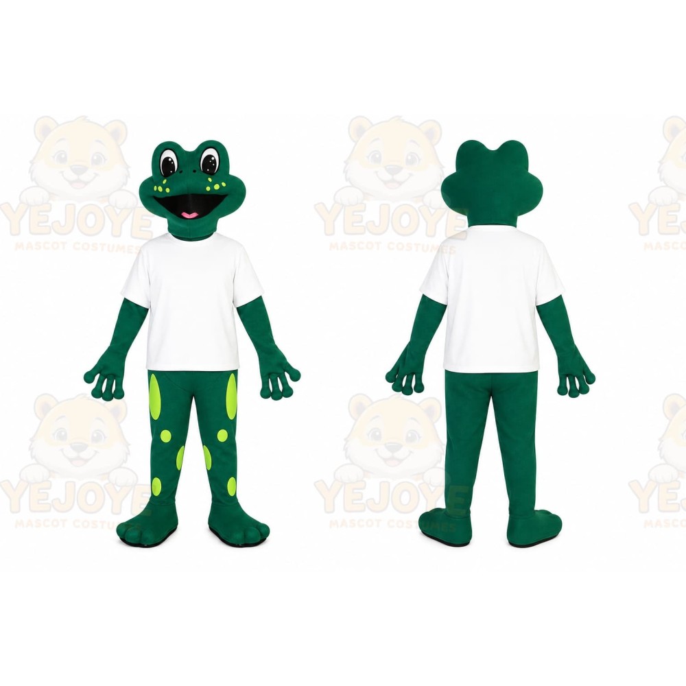 Frog Mascot Costume for Adults Custom Logo Party Character Suit