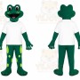 Frog Mascot Costume for Adults Custom Logo Party Character Suit