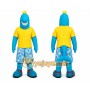 Blue Shark in Yellow Shirt Mascot Costume for Adults Custom Logo Party Character Suit