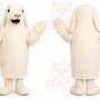 Rabbit Mascot Costume for Adults Custom Logo Party Character Suit