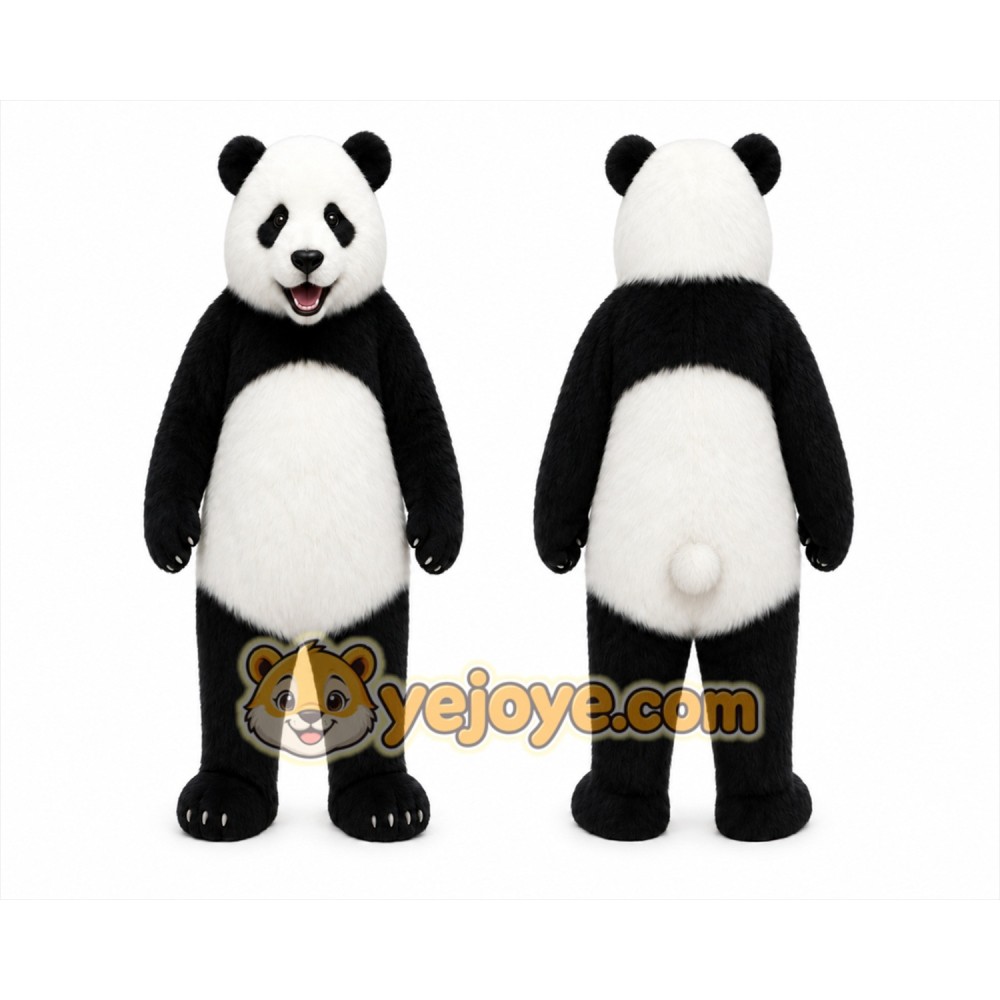 Panda Mascot Costume for Adults Custom Logo Party Character Suit Panda Mascot Costume for Adults Custom Logo Party Character Suit